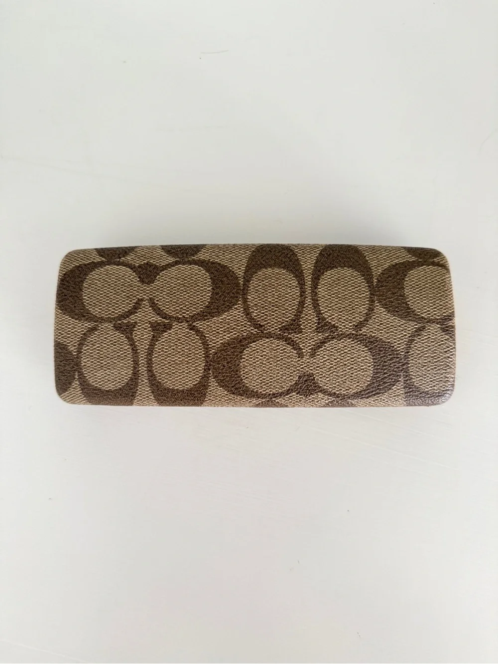 Coach Brown Signature Canvas Eyeglass Case
